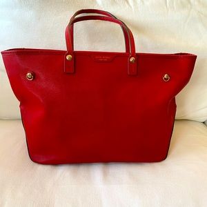 Large Red Classic Tote - Henri Bendel